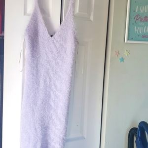 Purple fuzzy dress